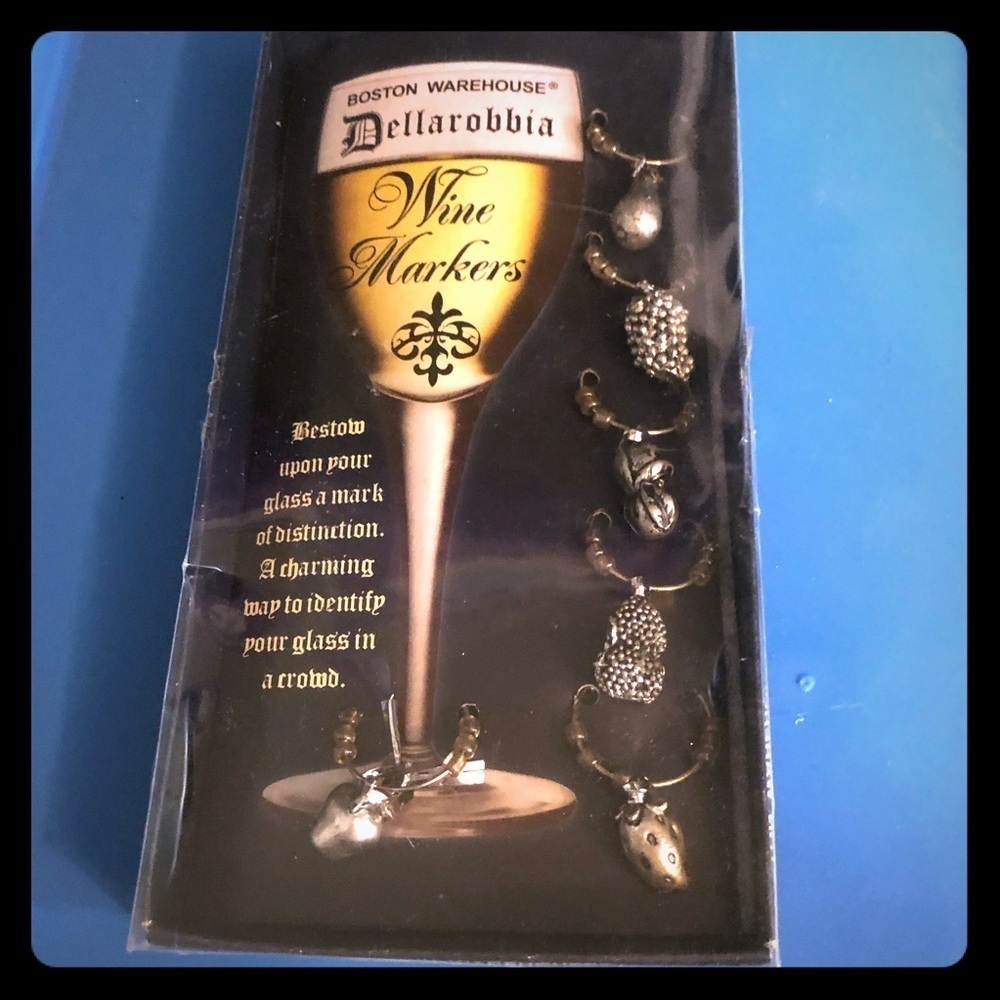 Fruit wine glass charms
